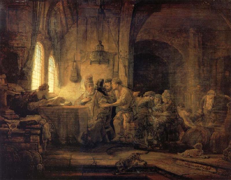 REMBRANDT Harmenszoon van Rijn The Parable of The Labourers in the vineyard